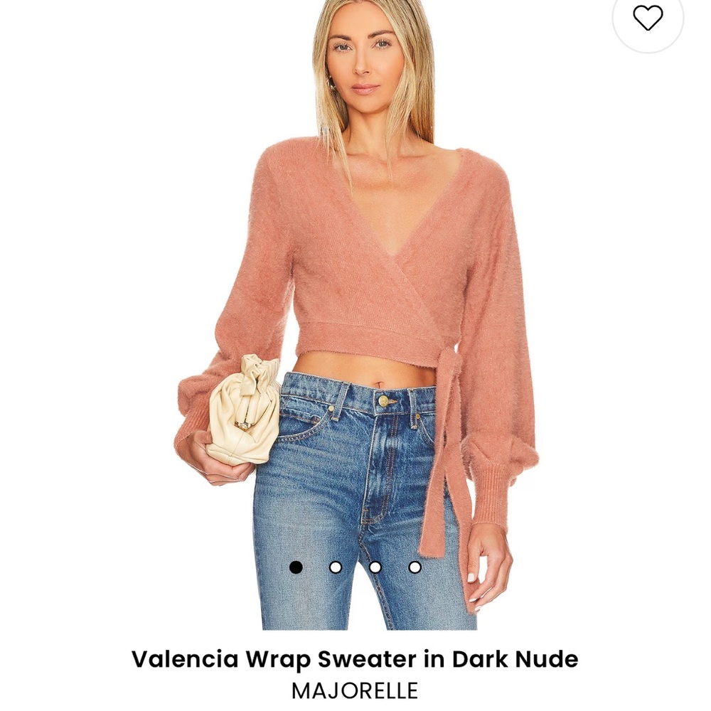 Valencia Wrap Sweater in Dark Nude
MAJORELLE